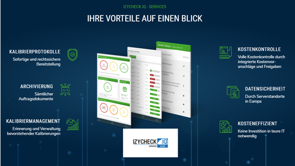 IZYCHECK.IQ Prüfmittelmanagement, Auftragsmanagement, Dokumentenmanagement